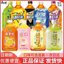 饮料1Q蜜茶1L大瓶整箱瓶12绿茶清茶康师傅冰红茶茉莉代发柚子茶
