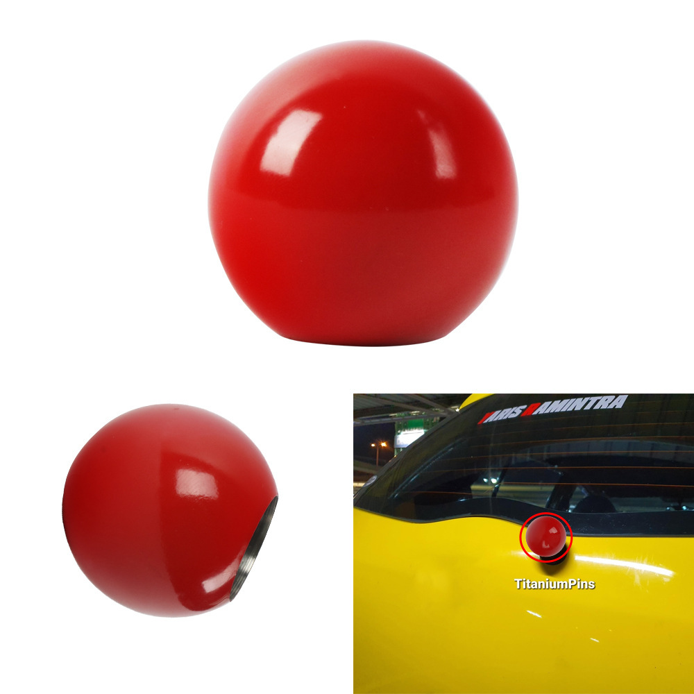 Cross-Border Hot-Selling Stainless Steel Large and Small Grilled Blue Colorful Wiper Balls Car Modified Wiper Balls Universal Auto Parts Decoration