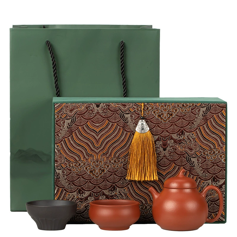 Natural ore, high-end tea set, teapot, tea cup for home use, gift box
