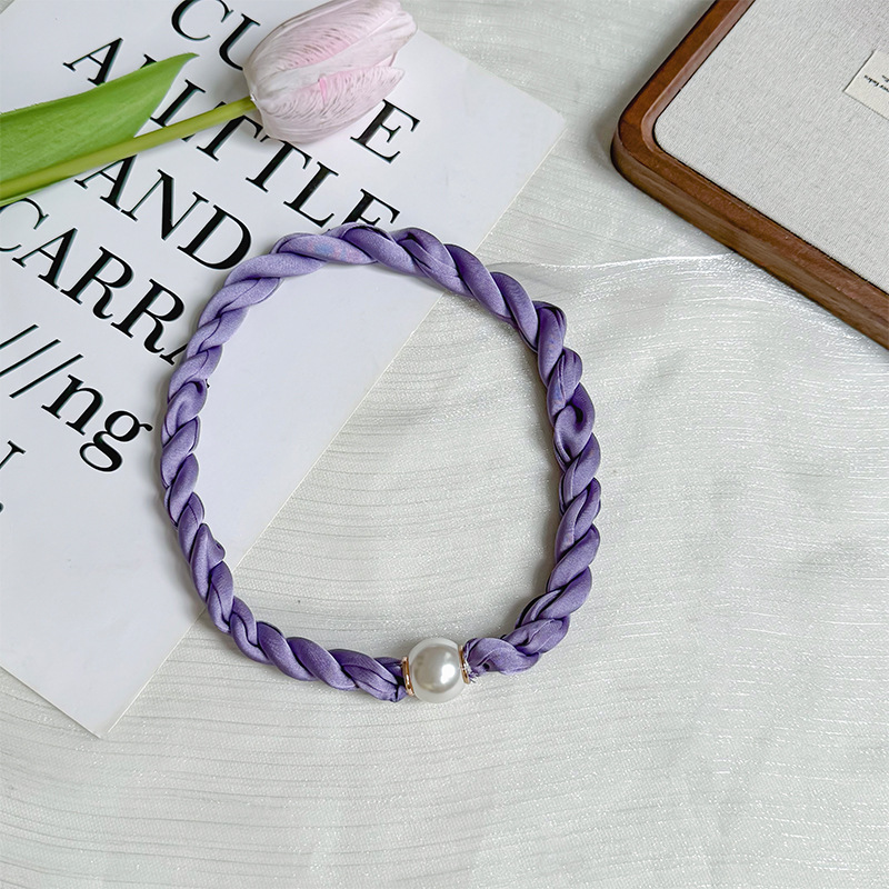 Collar de perlas de hebilla de atracción primavera y otoño verano decoración de cuello pequeña bufandas de mujer camisa de pañuelo de seda girada al por mayor