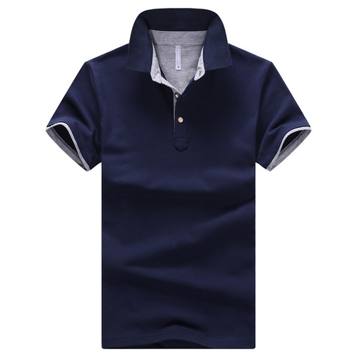 Short-sleeve polo shirt for men - summer new style, business casual, trendy, slim fit, fashionable, simple color T-shirt