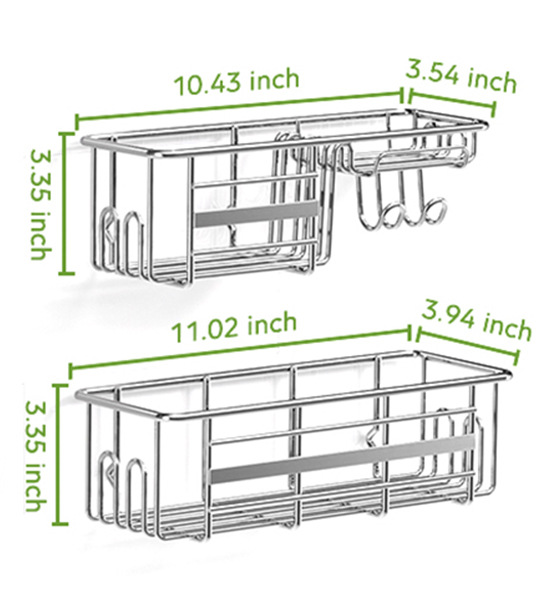 Estante de almacenamiento de baño sin perforadoras transfronterizo montado en la pared fregadero de cocina de múltiples capas inodoro estante de almacenamiento de organización multifuncional