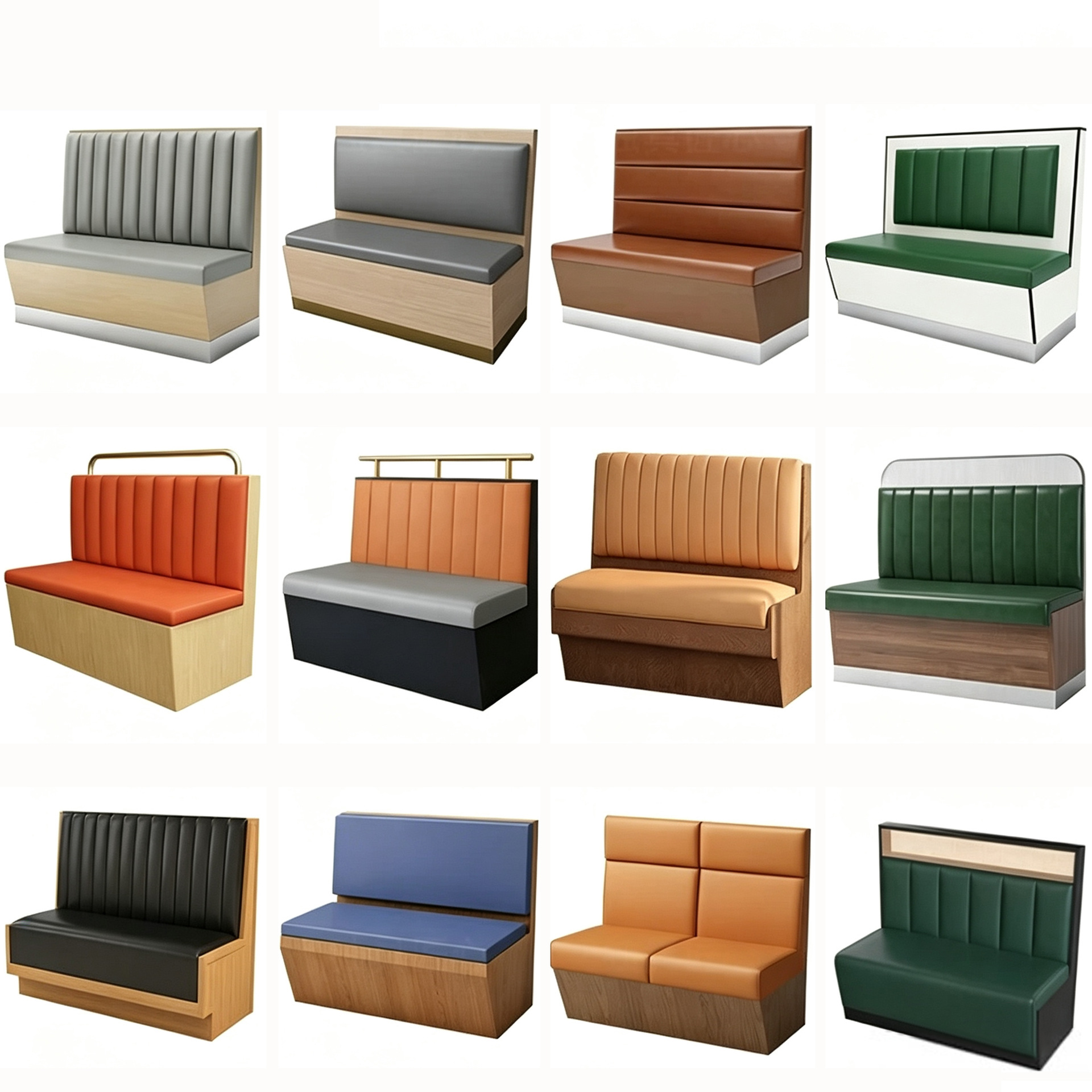 Customized Western Restaurant Casual Wall-Mounted Booth Seating, Simple Design for Milk Tea, Dessert, and Snack Shops, Solid Wood Sofa, Tables, Chairs, and Storage