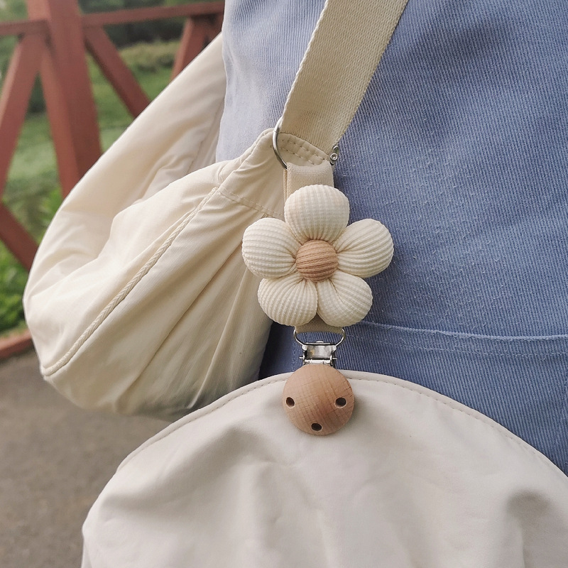 Ins Style Flower Travel Hat Clip Travel Sun Hat Sunshade Hat Hanging Clip Hanging Bag Connection Hat Hanging Clip Artifact
