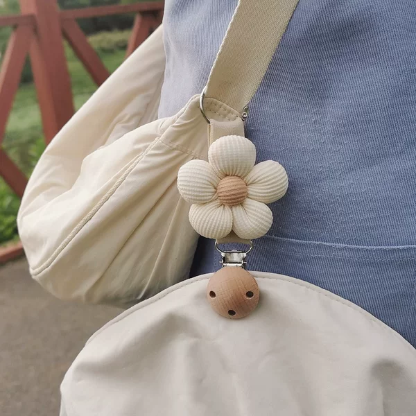 Ins Style Flower Travel Hat Clip Travel Sun Hat Sunshade Hat Hanging Clip Hanging Bag Connection Hat Hanging Clip Artifact