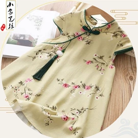 童汉服;童民族服装;儿童表演服