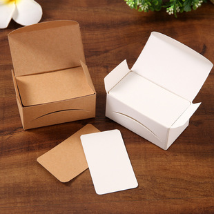 4.5x 8cm blank card paper Children's handwritten pinyin literacy card DIY postcard portable English list