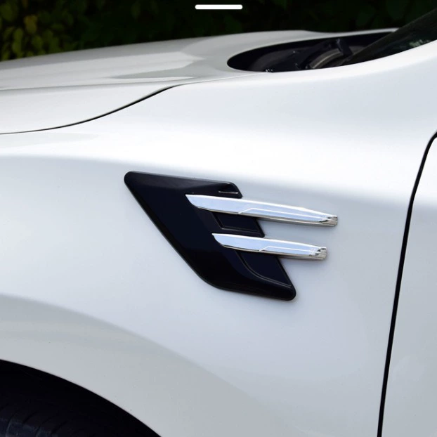 Боковая наклейка на крыло автомобиля акульие жабры моделирование выхода воздуха боковой выход воздуха имитация углеродного волокна модификация корпуса декоративная наклейка