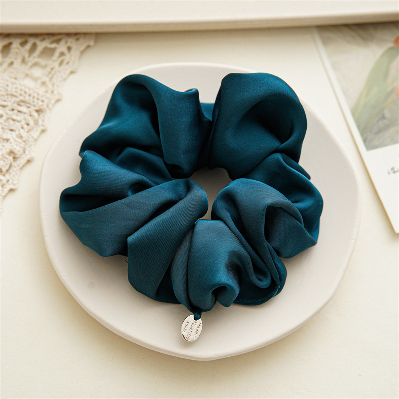 30g Weight Hair Tie Hair Accessories Type 1 Piece Quantity Daily, Party Occasion satin Material Solid Color Pattern Women's Gender Simple Style, Classic Style Style Women's Simple Style Classic Style Solid Color Satin Hair Tie 13