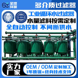 工业循环水多介质过滤器 多罐并联大流量高效旁滤器净水过滤设备