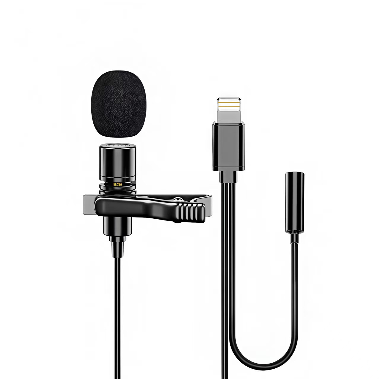Cable de extensión de abeja cámara de teléfono móvil SLR grabación especial de K canción chatter entrevistas en vivo collar clip micrófono