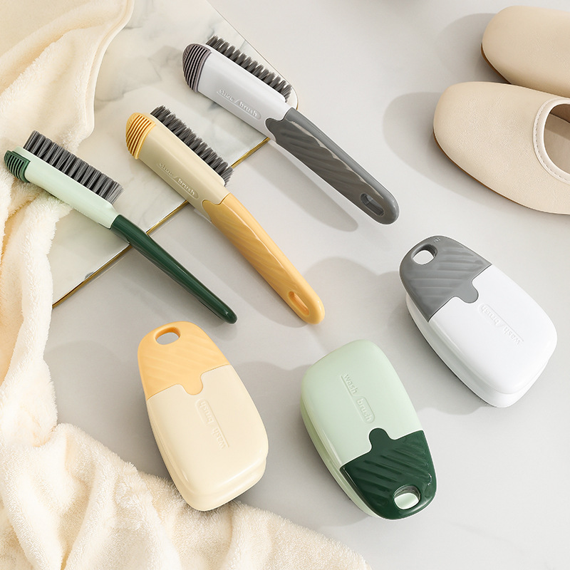 Cepillo de zapato de chocolate, cepillo de ropa, cepillo pequeño de plástico simple para el hogar, cepillo de limpieza de zapatos, cepillo de tablero, zapatos de lana suave multifuncionales