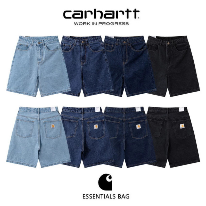 Cross-Border Trendy Brand Kaha Te European and American Summer Washed Small Label Workwear Denim Shorts Casual Street Style Loose Fit Men's Cross-Border Trendy Brand Kaha Te European and American Summer Washed Small Label Workwear Denim Shorts Casual Street Style Loose Fit Men's