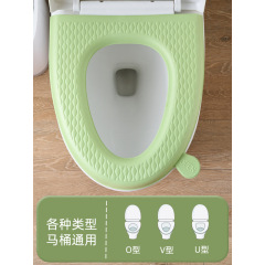 大型v型トイレマット防水トイレ座布団冬家庭用四季通用泡シリコン洗浄フリーペースト