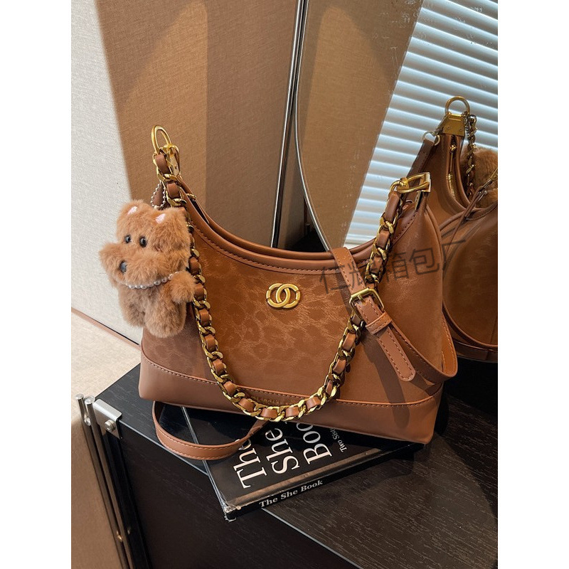 Versatile Chain Leopard Print Small Bag for Women 2025 New Fashion Retro Underarm Dumpling Bag Autumn Winter Trendy Crossbody Bag Versatile Chain Leopard Print Small Bag for Women 2025 New Fashion Retro Underarm Dumpling Bag Autumn Winter Trendy Crossbody Bag