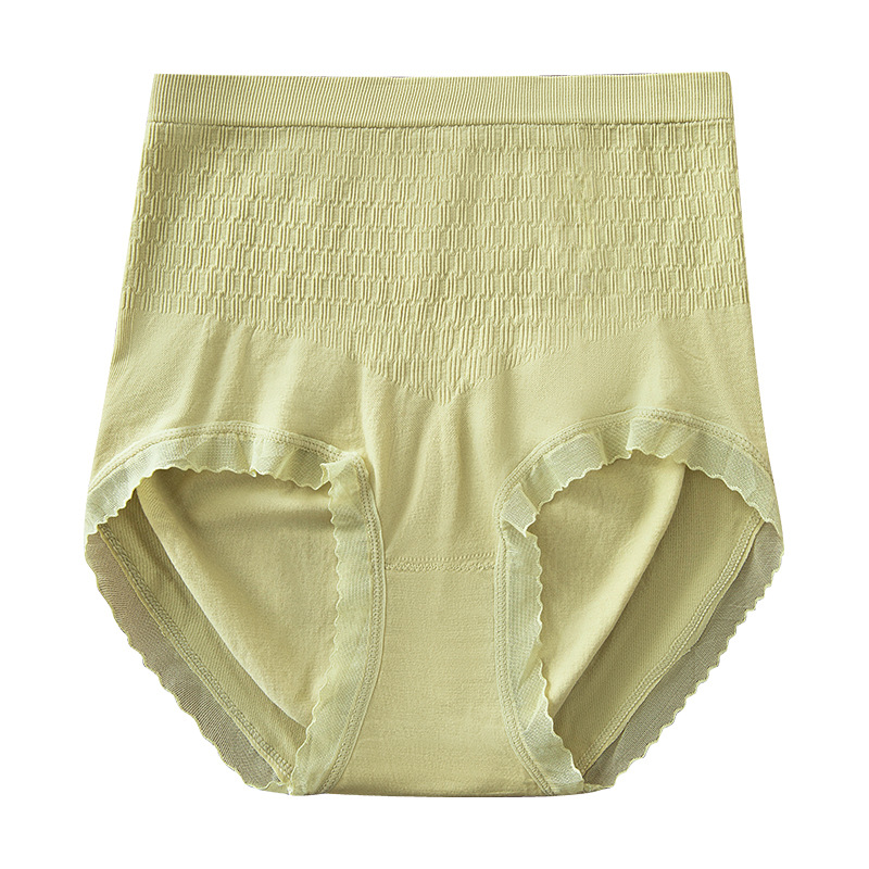 Ropa interior de contracción del vientre de cintura alta contracción del vientre de las mujeres fuerte levantamiento de la cadera Algodón puro entrepierna antibacteriana sin costuras talla grande pantalones de ropa interior de mujer
