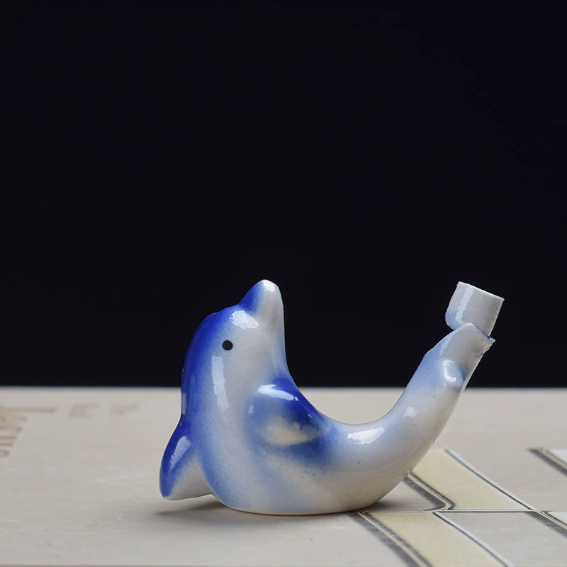 Ceramic Whistle Bird with Lanyard Music Whistle Ceramic Water Bird Scenic Stand Hot Selling Kindergarten Gifts