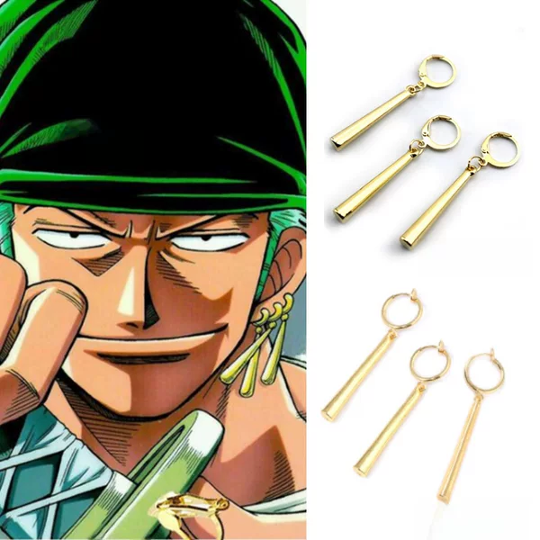 Zoro Earrings Zoro Earrings Without Pierced Earrings for Men One Piece Same Style 2025 New Trendy Personalized Ear Clips for Women