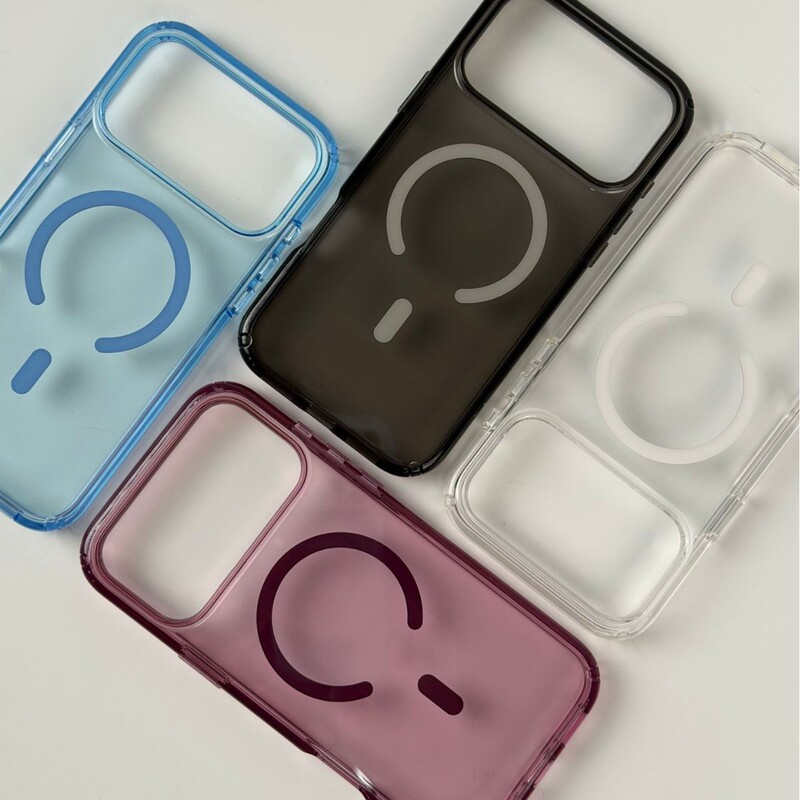 Defender Magnetic Apple Magesafe Transparent iPhone 18 Pro Max Four-Corner Glitter 18 Pro Phone Case