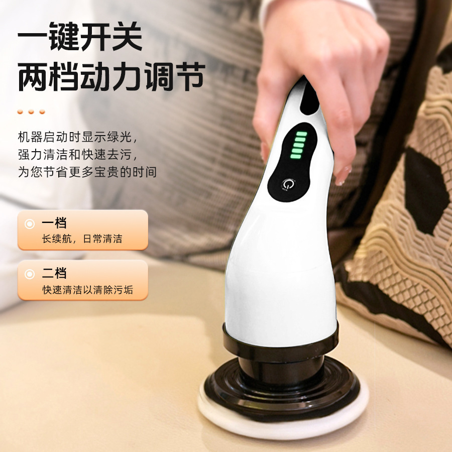 Cocina doméstica transfronteriza baño de vidrio de mano fuerte cepillo de limpieza eléctrica larga máquina de limpieza de mano de alta potencia