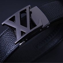 合金2025新款头层牛皮男士腰带宽腰封真皮自动扣个性设计款潮