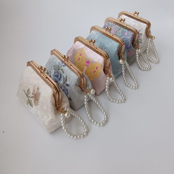 Hanfu Embroidery Embroidery Bag with Hanfu Cheongsam Bag Chinese Style Antique Coin Purse