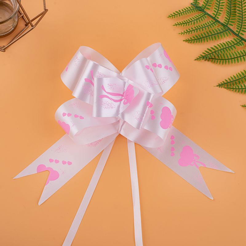 Transfronterizo Nuevo 50 globo impresión arco mano tirar flor regalo embalaje decoración tire flor cinta versión fresca