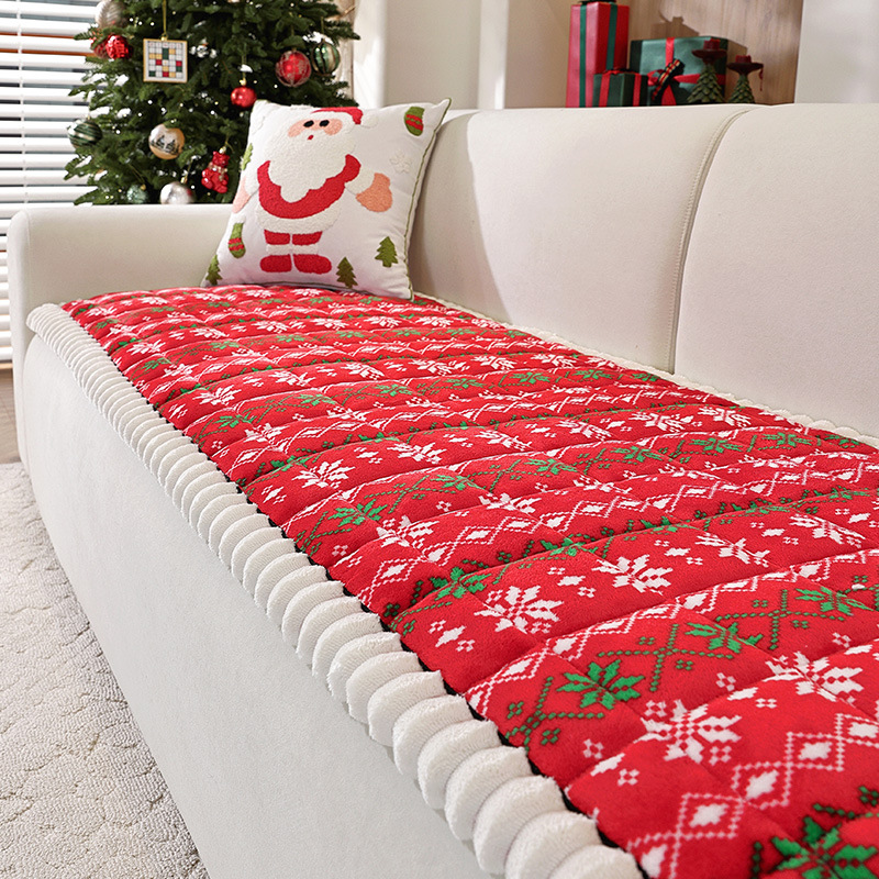 Thickened Steamed Bun Cushion Amazon Cross-Border Spot Winter Plush Sofa Cushion Modern Simple Sofa Cover Pet Anti-Slip