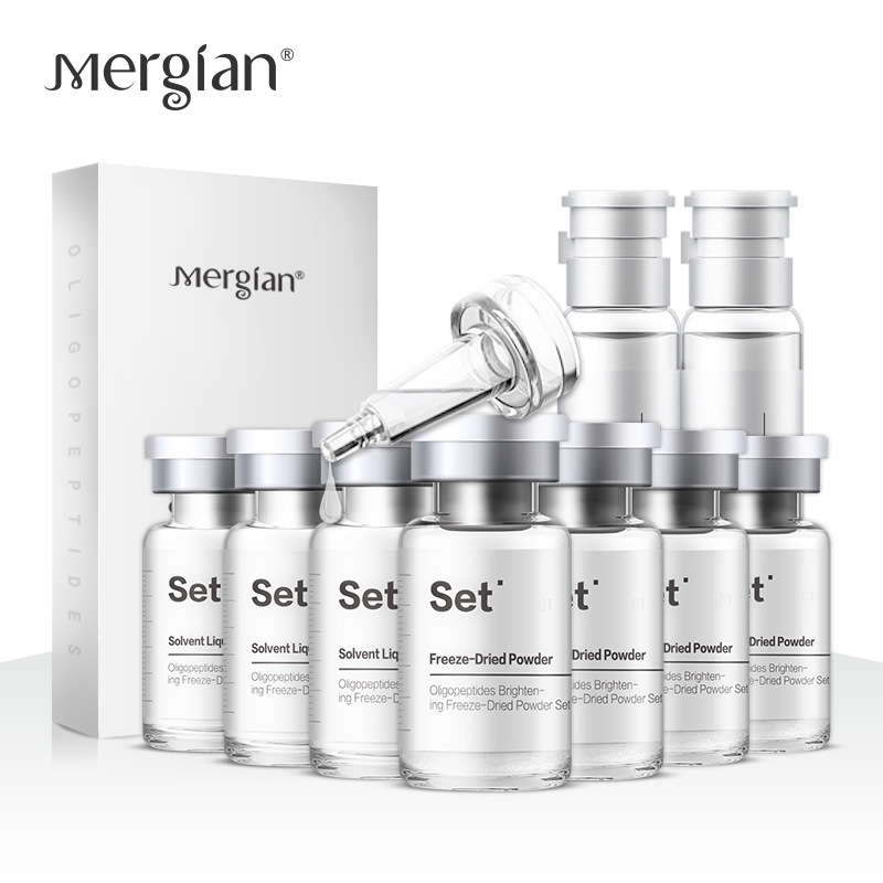 Beauty Skin Freeze-Dried Powder Set (44 ampoules) with Oligopeptide Serum: Repairs, brightens, shrinks, improves pores, brightens, moisturizes and hydrates.