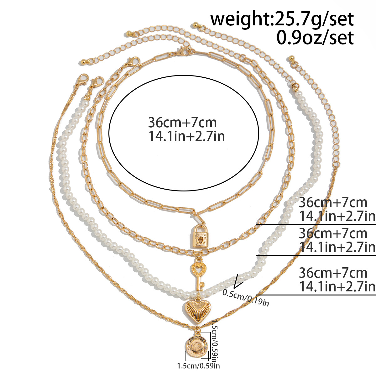 Forme De Cœur Coquille Cadenas Rétro Style Classique Alliage Pendentif De Gros display picture 8