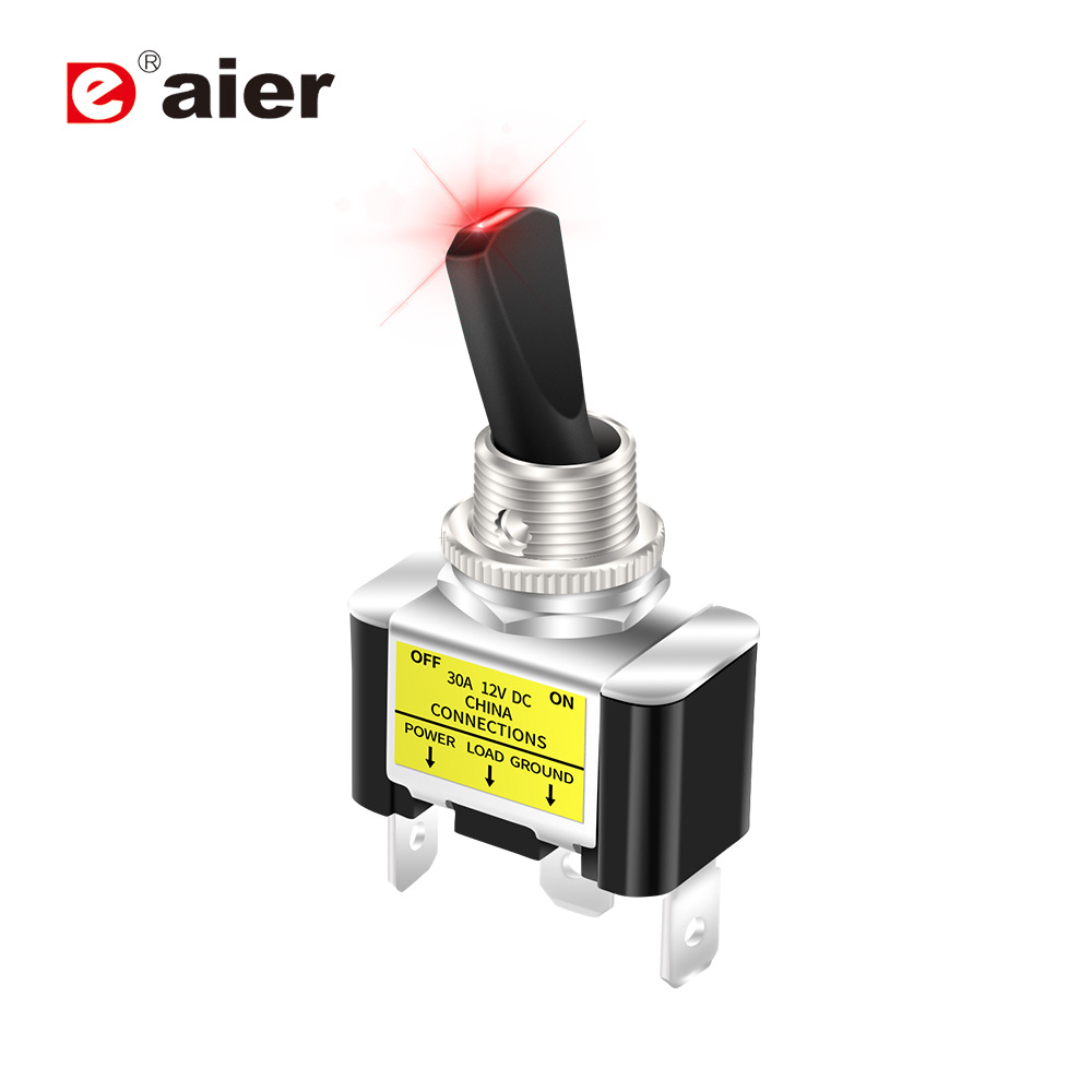 带灯汽车钮子汽车改装开关带灯拨动开关摇杆开关摇臂开关