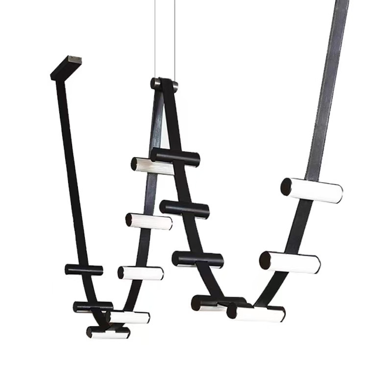 Lámpara transfronteriza Lámpara de tira italiana minimalista postmoderna diseñador nórdico sala de estar bar comedor arte lámpara de cinturón
