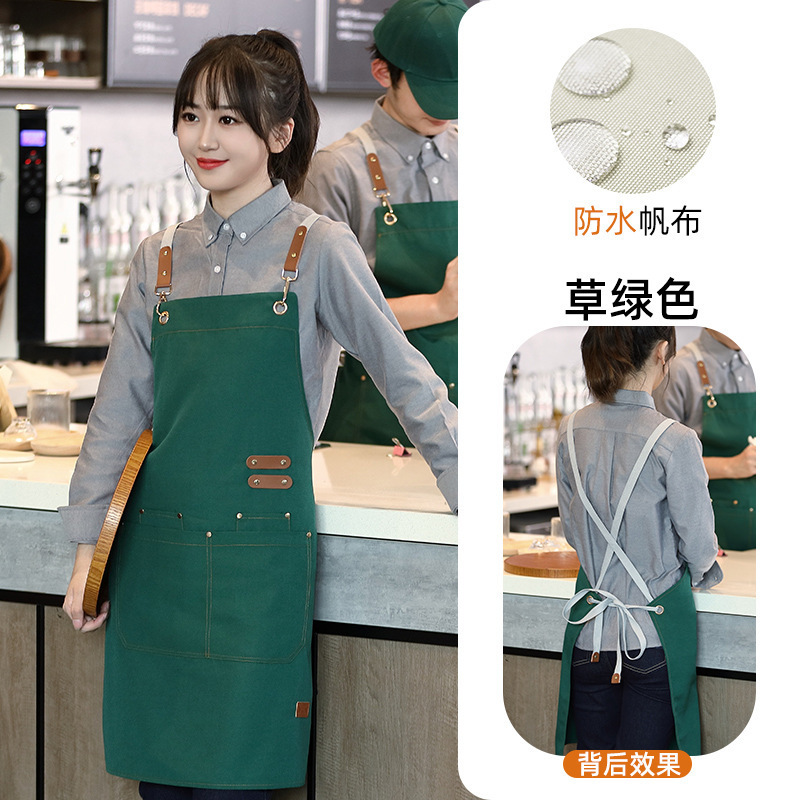 防水帆布围裙logo围裙加厚耐磨一件起印字|undefined