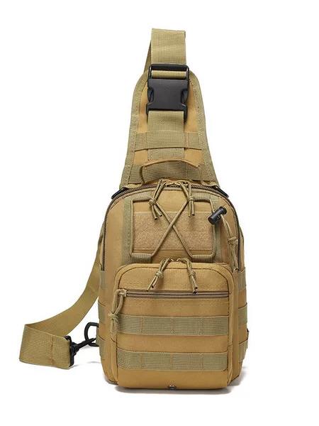 Cross-border Explosive Tactical Chest Bag Thickened Oxford Cloth Camouflage Chest Bag Sports Riding Crossbody Bag Tactical Shoulder Bag