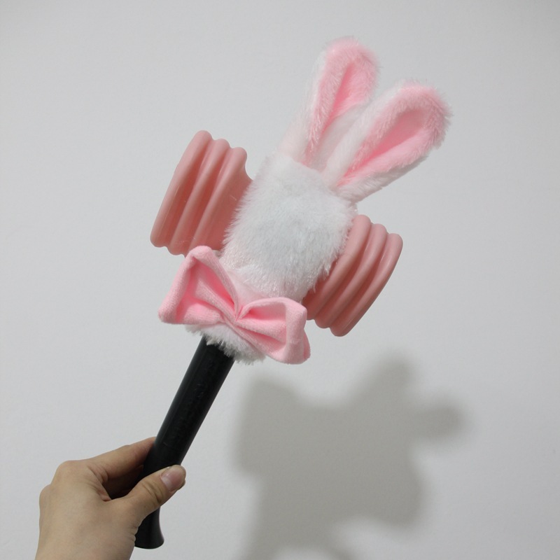 韓国PINKサポートスティックライトセット、パウダーマルチカラー、エアハンマースティックぬいぐるみセット、周辺機器、リサフラッシュスティックBLACK|undefined