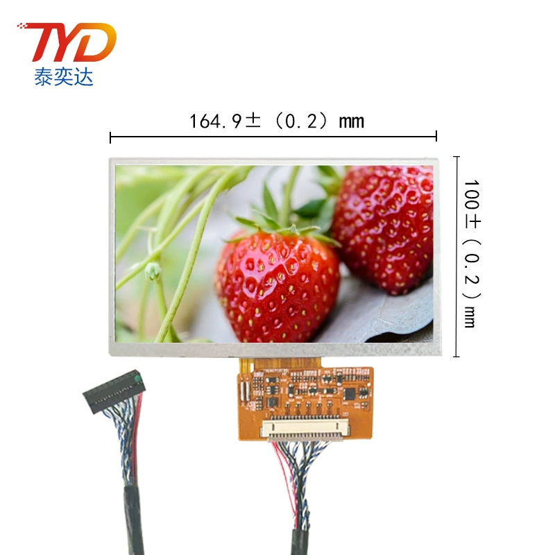 7-inch IPS LCD display 1024*600LVDS with 20P Dupont line IPS display