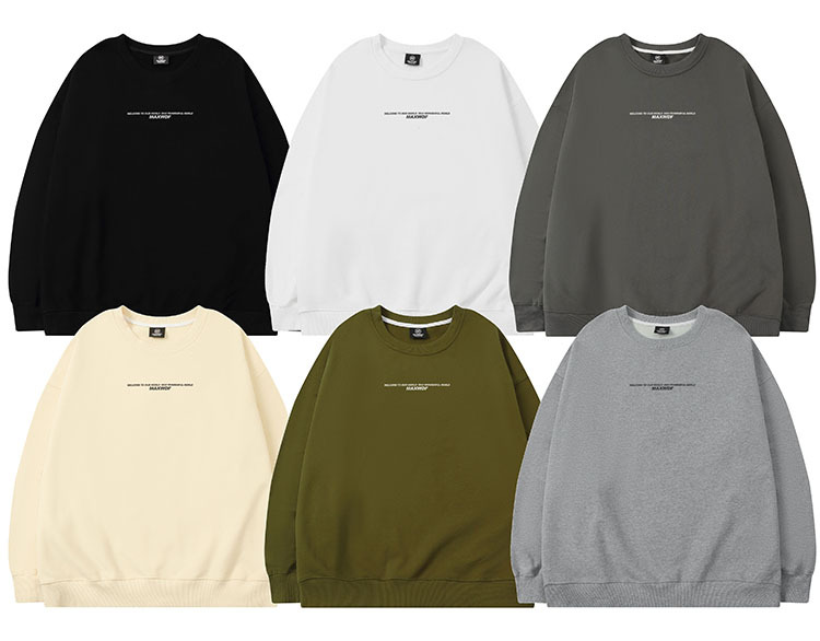 Men's Clothing round neck pullover sweatshirt original Dongshankou design couple style heavyweight high street Japanese style_voghion.com