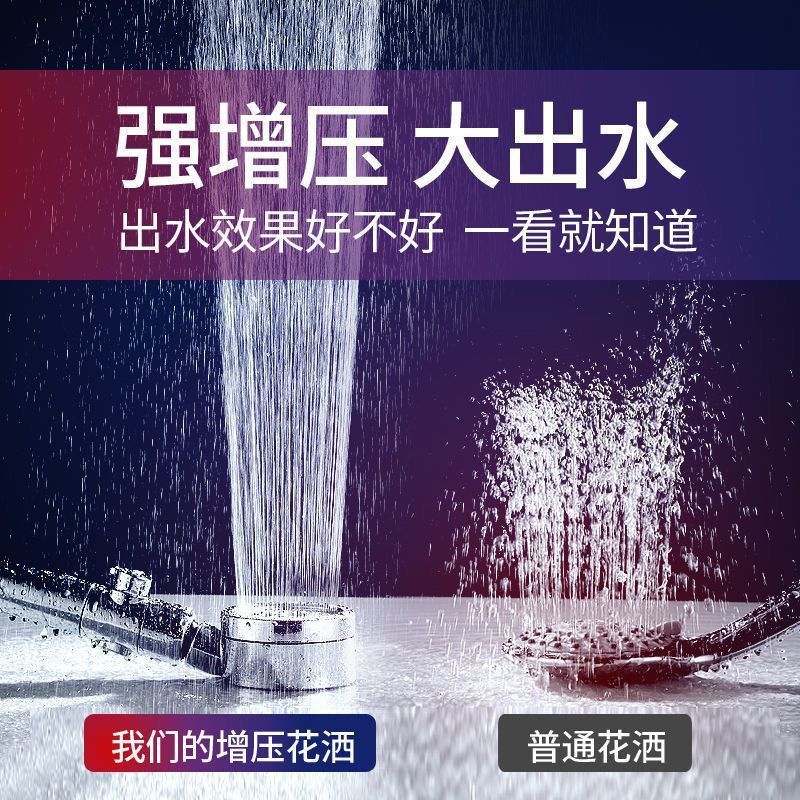 Shower head set, pressurized showerhead hose, bathroom explosion-proof stainless steel water inlet pipe, water heater, bath pipe Specification drawing