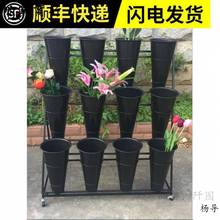 花店专用花架展示架放鲜花的架子阳台落地式多层创意轻奢铁艺简约