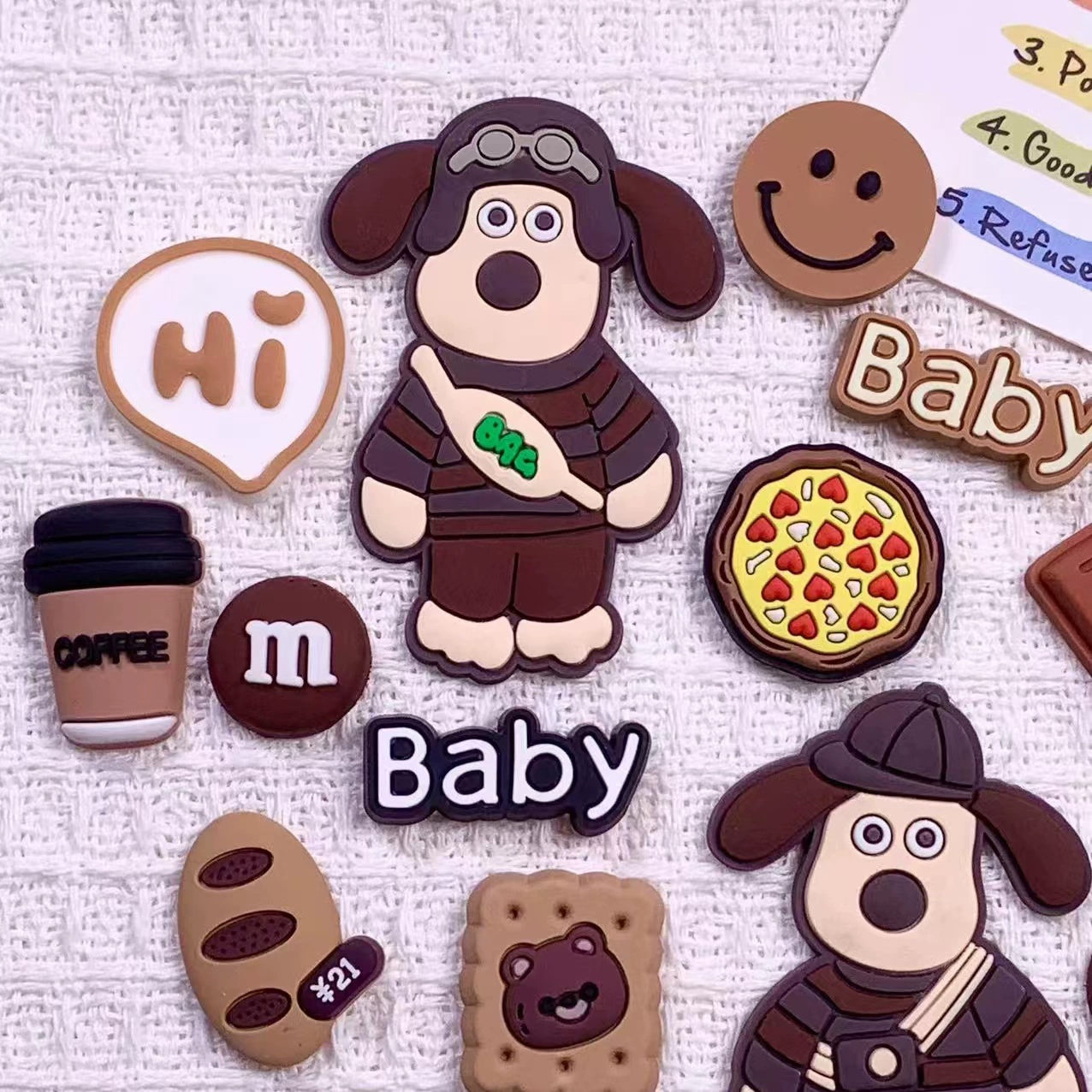 Аксессуары из мягкого клея Майлард летающая собака украшения для волос для мобильного телефона чехол для обуви цветочная чашка для изоляции наклейки для маленькой летающей собаки diy аксессуары