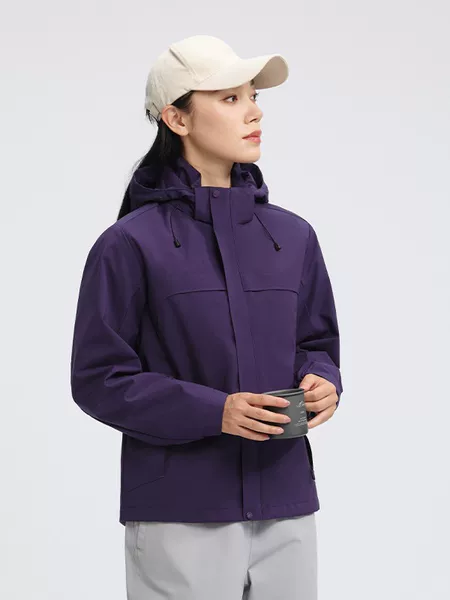 Outdoor sports warm hooded integrated cotton-padded graphene sports student winter jacket with logo print