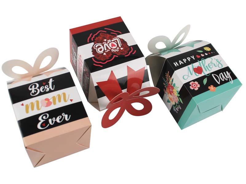 Party Occasion Mother'S Day Letter Flower Bow Knot Paper Family Gathering Party Gift Wrapping Supplies Gift Wrapping Supplies 1 Piece