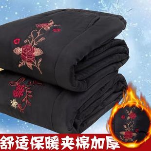 Middle-aged and Elderly Cotton Pants Women's Winter Thickened Warm Pants for the Elderly High Waist Loose Cotton Pants for Mother and Grandma Outer Wear