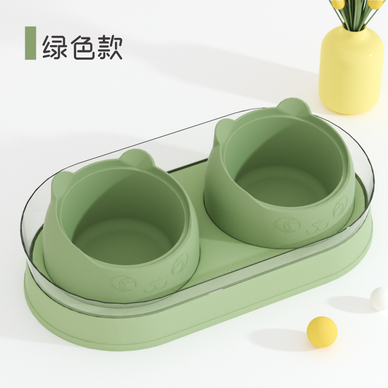 가드 레일 더블 그릇-녹색