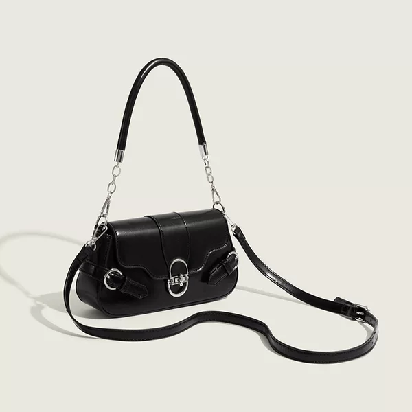 2026 New Underarm Bag, Vintage Hardware Lock Crossbody Bag, Work Commute Flap Bag, Shoulder Bag