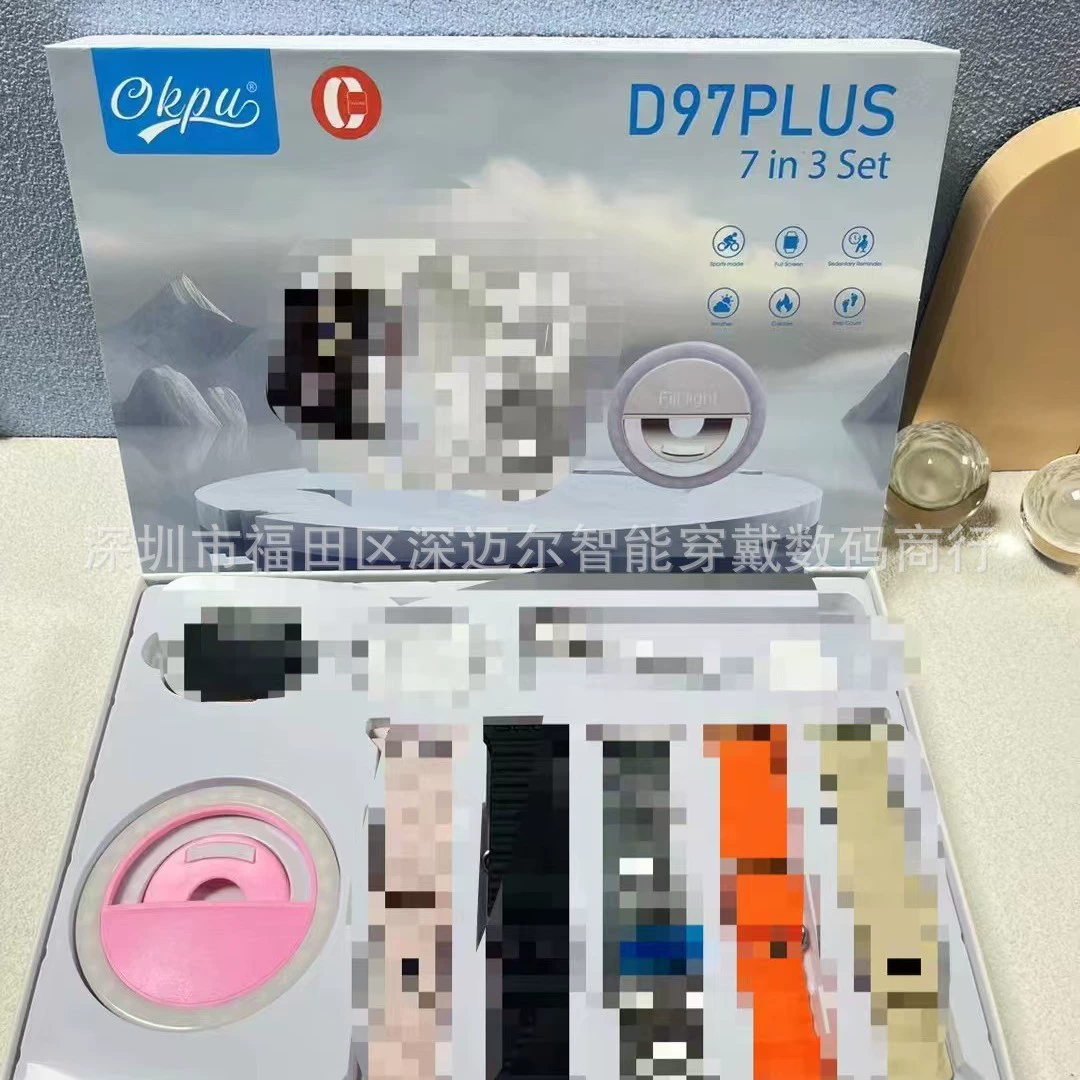 Набор, спортивный браслет, гибкие наушники, D97, 97plus, bluetooth, широкий экран
