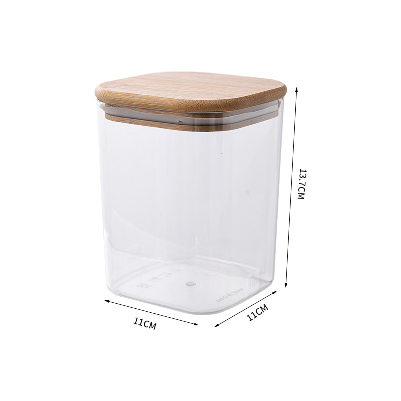 Latas selladas Cocina doméstica Granos integrales Caja de almacenamiento a prueba de humedad Latas selladas transparentes de grado alimenticio al por mayor para alimentos