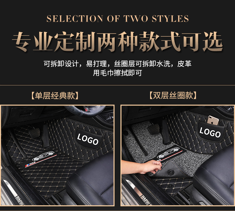 Manufacturer Wholesale High-End Car-Specific Full-Coverage Car Mats for Thousands of Models, Odor-Free, Cross-Border