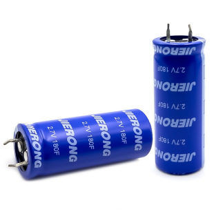 JIERONG Super Capacitor 2.7V 160F Large Capacity Distribution Network Terminal Equipment Farad Capacitor