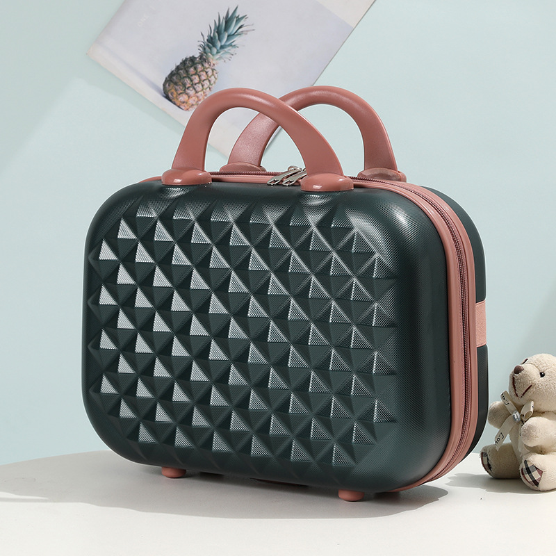 14 pulgadas mini Corea del Sur cremallera retro portátil caso cosmético niño y madre equipaje regalo caso bolsa de cosméticos bolsa al por mayor